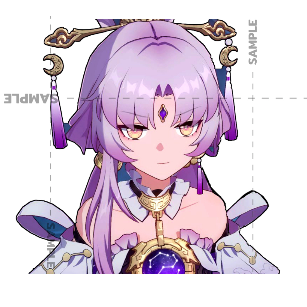 Fu xuan cute สติกเกอร์ 2 แผ่น honkai star rail Stickers star rail สติกเกอร์