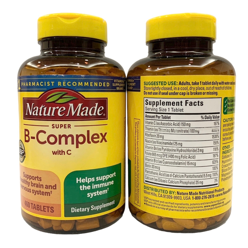Exp.10/2027🔥 (460 เม็ด) Nature Made Super B Complex