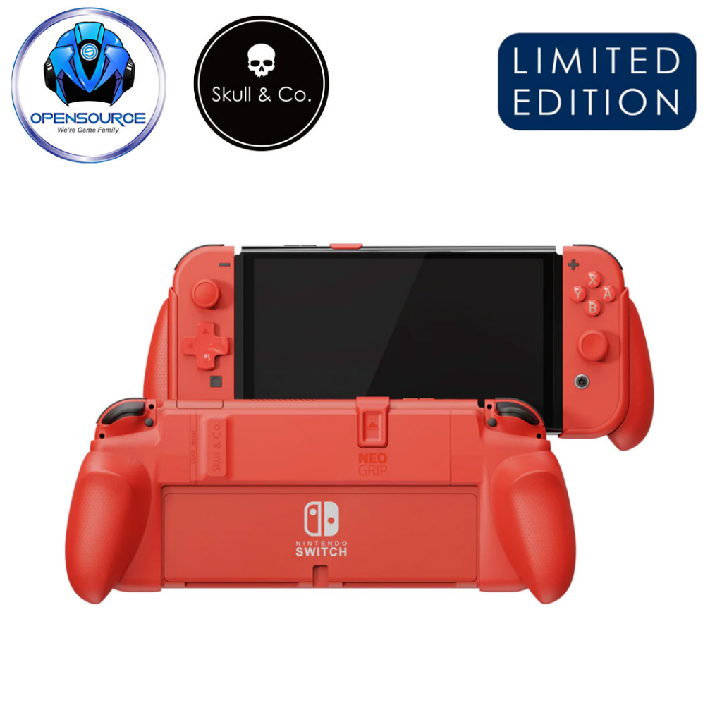 [พรีออเดอร์]Skull&amp;Co: NEO GRIP for OLED Model &amp; Nintendo Switch (Original US) Mario Red Limited Edition