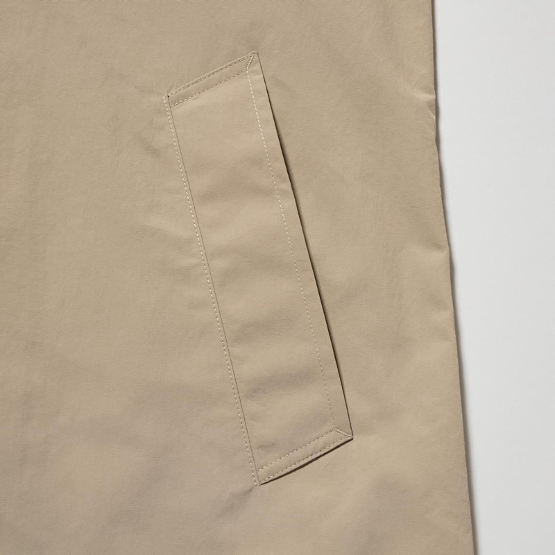 UNIQLO เสื้อแจ็คเก็ต เสื้อคลุม กันลม กันน้ำ POCKETABLE HALF COAT (A0202)