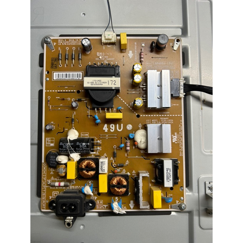 เพาเวอร์ซัพพลายด์ ทีวี LG รุ่น 49UJ630T, 49UK6300PTE, 49UJ632T, 49UK6320PTE, 49UM7290PTD, 49UM7300PT
