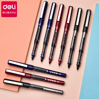 Deli S657 ปากกาหมึกซึม หัวลูกลื่น แบบแห้งเร็ว เขียนดี อุปกรณ…