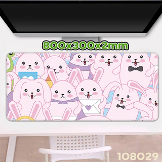 แผ่นรองเมาส์ ขนาดใหญ่ 80X30 cm ลายสวย เท่ น่ารัก สีหวานๆ เกมส์มิ่ง Gaming MousePad 🌈