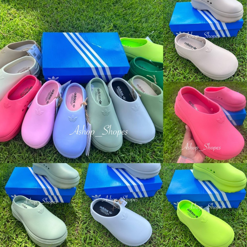 รองเท้าแตะแบบสวม sandals Adifom น่ารักมาก นิ่มเบสใส่สบาย(sz.36-41)อุปกรณ์ครบกล่อง พร้อมส่ง