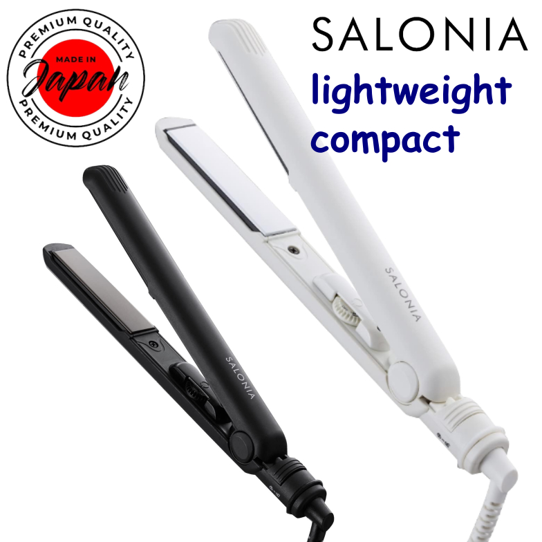 Salonia | เครื่องหนีบผมตรง ขนาดเล็ก น้ําหนักเบา พร้อมกระเป๋าทนความร้อน แบบพกพา และกะทัดรัด 100 C~210