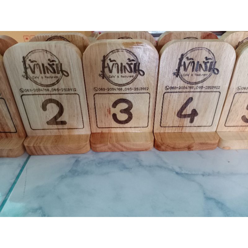 ป้ายเลขโต๊ะ จองโต๊ะ สแกนคิวอาร์โค้ด ยิงข้อความทั้ง2ด้าน เปลี่ยนแบบได้ราคาเดียว ป้ายร้านอาหาร ตั้งโต๊ะ - รูปที่ 6