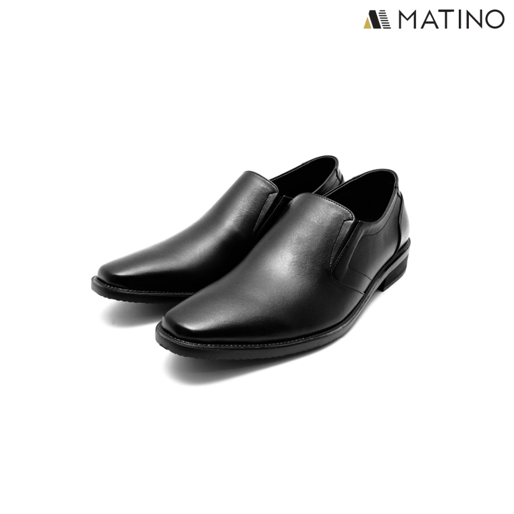 MATINO SHOES รองเท้าชายคัทชูหนังแท้ รุ่น MC/B 6945 - BLACK