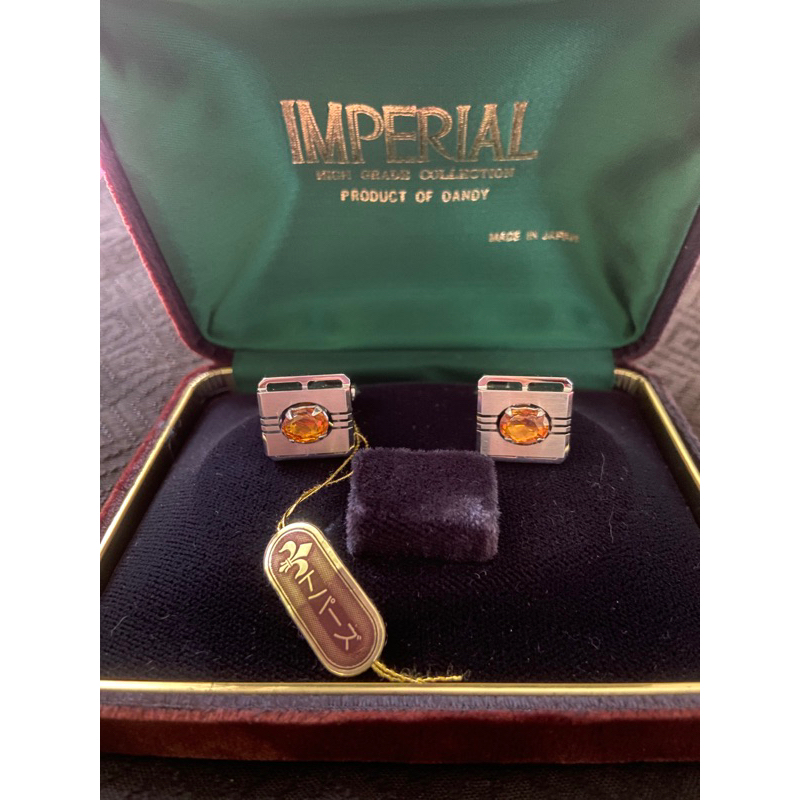 Yellow Sapphire Cufflink Japan