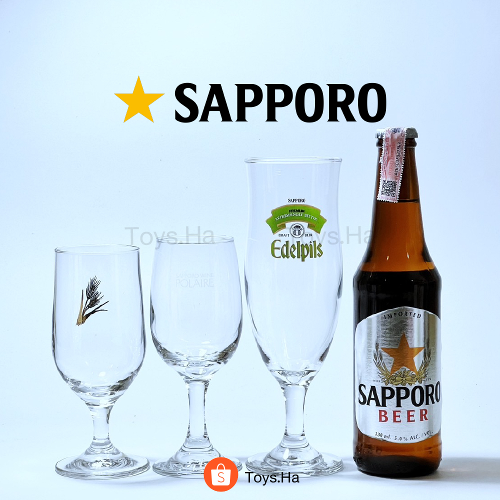 ของแท้! แก้ว Sapporo แก้วไวน์ แก้วแชมเปญ แบรนด์ Sapporo นำเข้าจากญี่ปุ่น