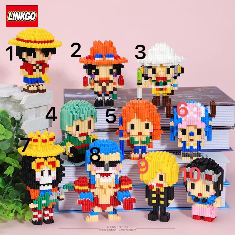 ตัวต่อนาโนวันพีชแบบเฟืองครบเก๊ง พร้อมส่งครับ ของLINKGO