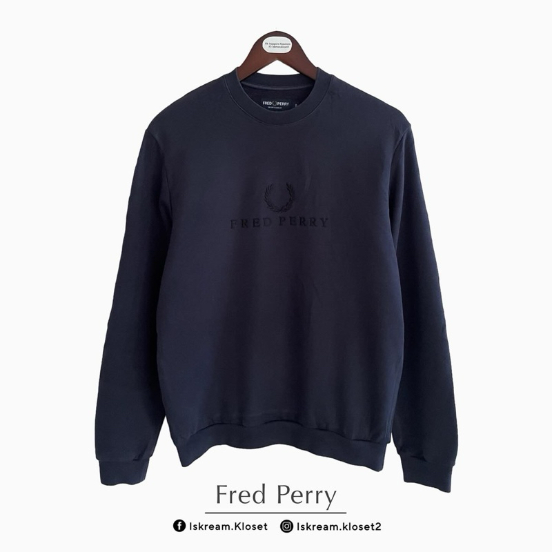 FRED PERRY Sweatshirt เสื้อแขนยาวมือสอง✔️