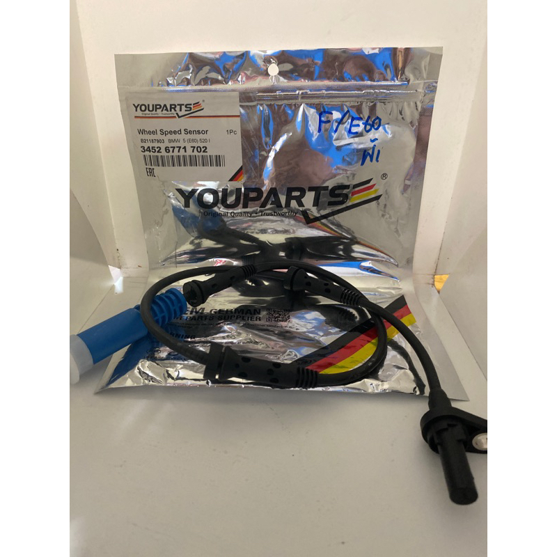 สาย sensor abs bmw หน้าE60 สีฟ้า ยี่ห้อ you part 34526771702
