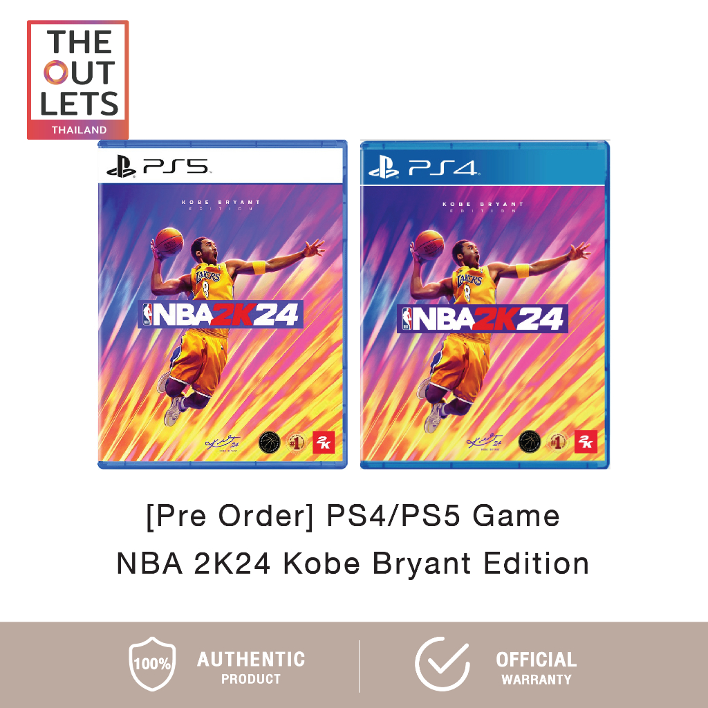 [มีของพร้อมส่ง] PS4/PS5 Game : NBA 2K24 Kobe Bryant Edition แผ่นเกม