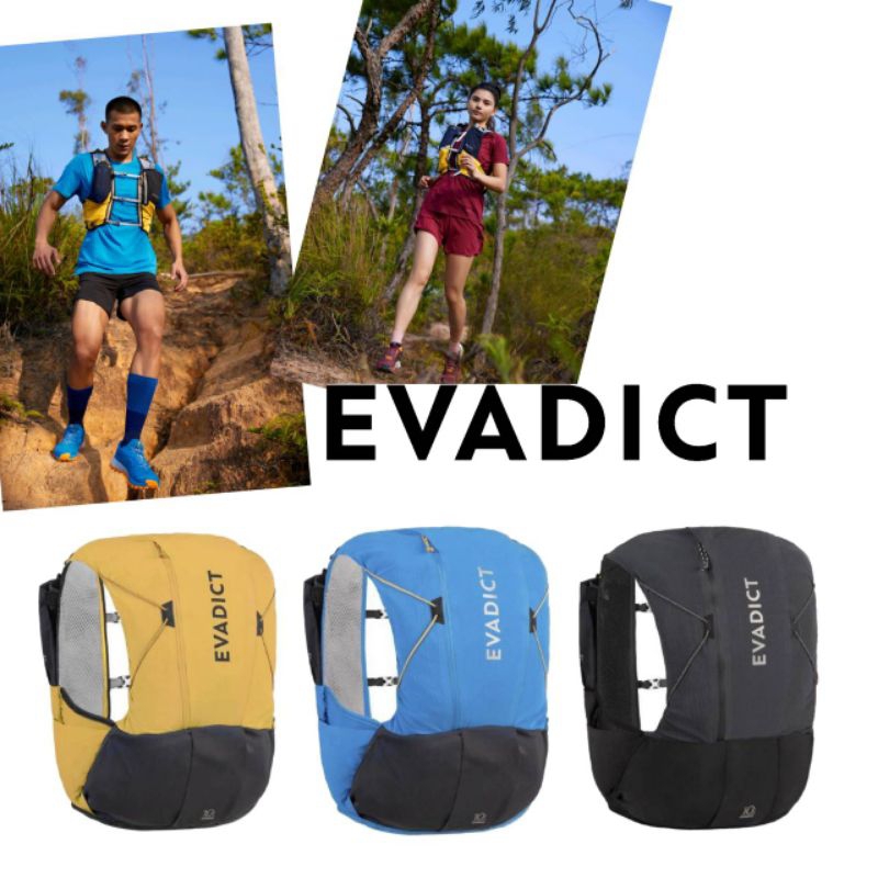 เป้น้ำวิ่งเทรลขนาด 10 ลิตร พร้อมถุงใส่น้ำขนาด1ลิตร  KIPRUN