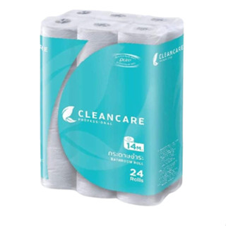 Clean Care กระดาษชำระแบบม้วน 14 เมตร (24 ม้วน/แพ็ค)