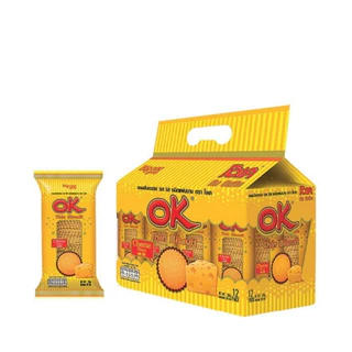 OK ขนมปังกรอบแผ่นบาง รสชีส 30g (แพ็ค 12 ชิ้น) By กำตังค์