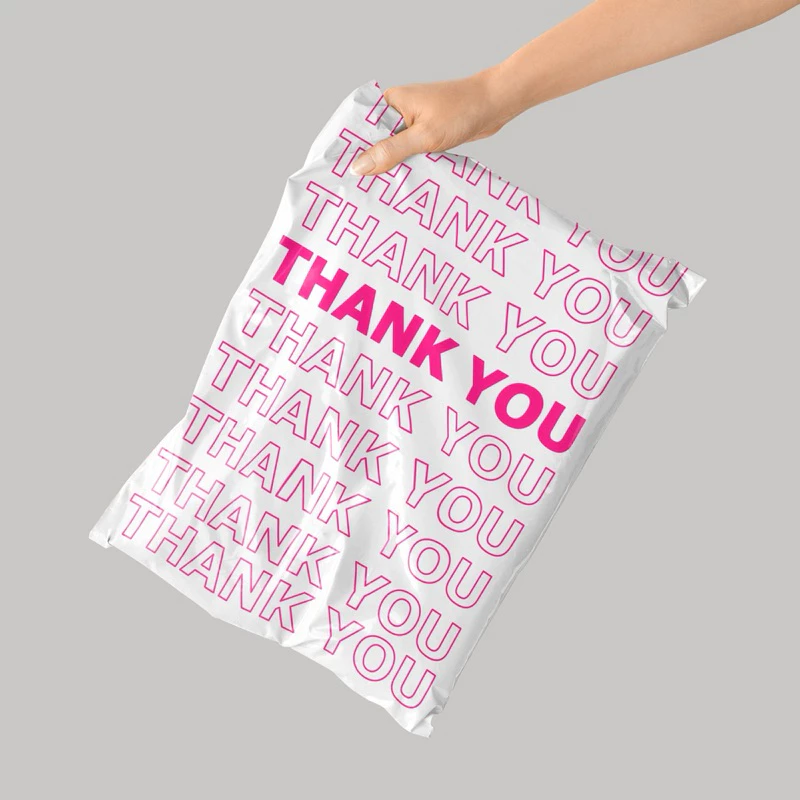 ใหม่! ซองไปรษณีย์พลาสติก ลาย THANK YOU ขนาด 25x35 และ 28x42 ลายใหม่ สวย เหนียว