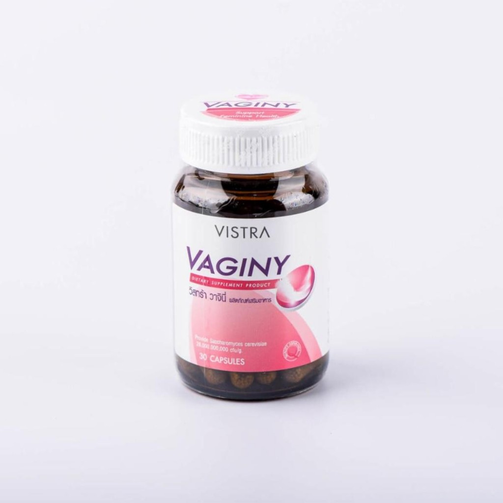 VISTRA VAGINY ผลิตภัณฑ์เสริมอาหารดูแลสุขภาพจุดซ่อนเร้น ตกขาว กลิ่น 30 แคปซูล