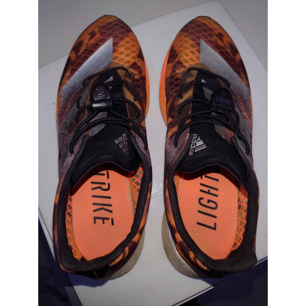 รองเท้าวิ่ง Adizero Proขนาด 6.5 UK สี Core Black /Silver Metallic / Signal Orange รหัสสินค้า FW9611 แท้สั่งจากweb adidas
