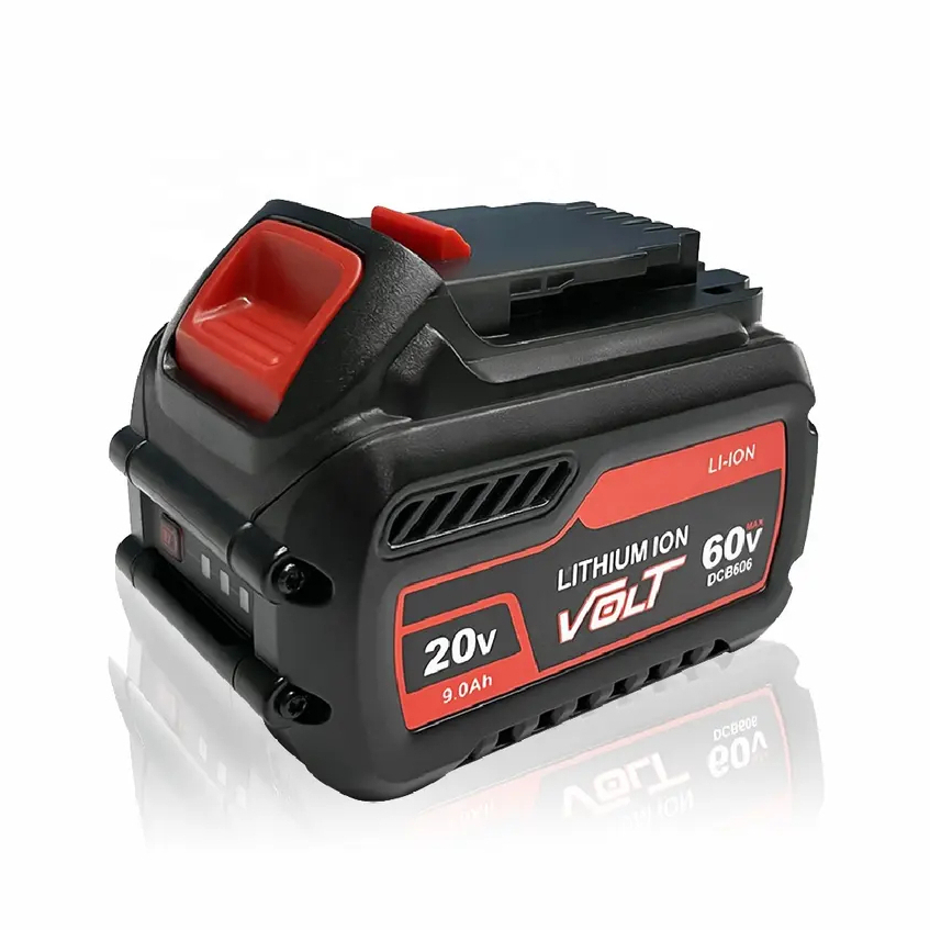 แบตเตอรี่เทียบ DeWalt Flex Volt replacement Battery 20v 60v 7500-9000mah DCB606 DCB609