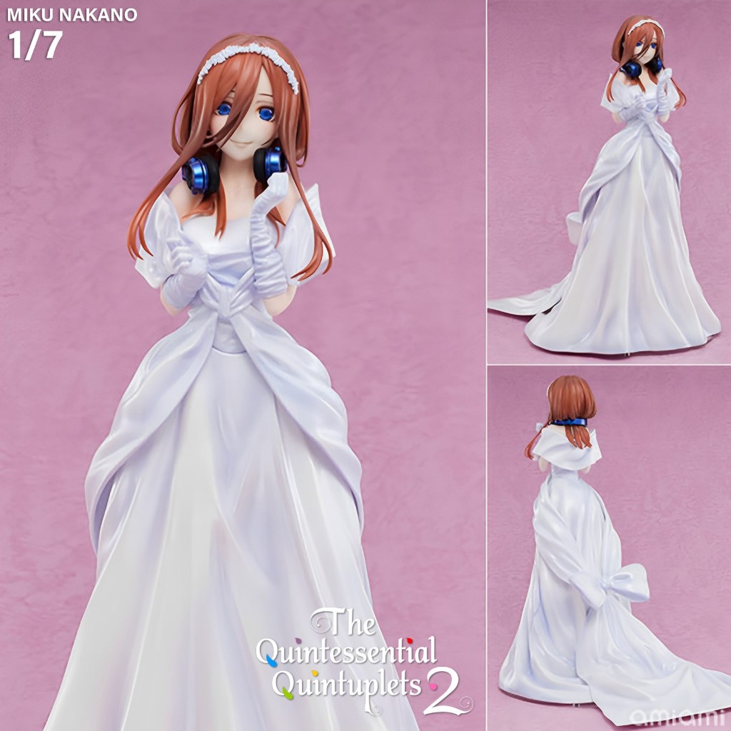 ฟิกเกอร์ The Quintessential Quintuplets เจ้าสาวผมเป็นแฝดห้า Miku Nakano มิคุ นาคาโนะ 1/7 ชุดเจ้าสาว 