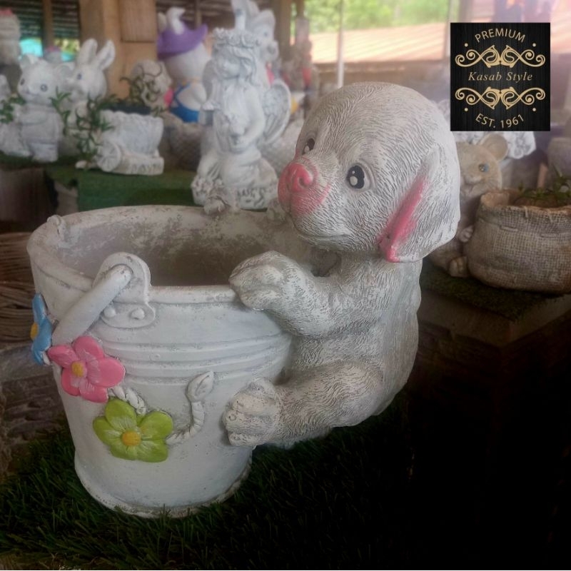 กระถางตุ๊กตาปูนปั้นสำหรับตกแต่งประดับสวนสไตล์คลาสสิคอังกฤษวินเทจโรมันมินิมอลแบบคู่ - รูปที่ 6