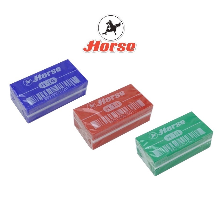 Horse ตราม้า ยางลบดินสอ ERASER PENCIL H-14 จำนวน 1 ก้อน – โปรปัง