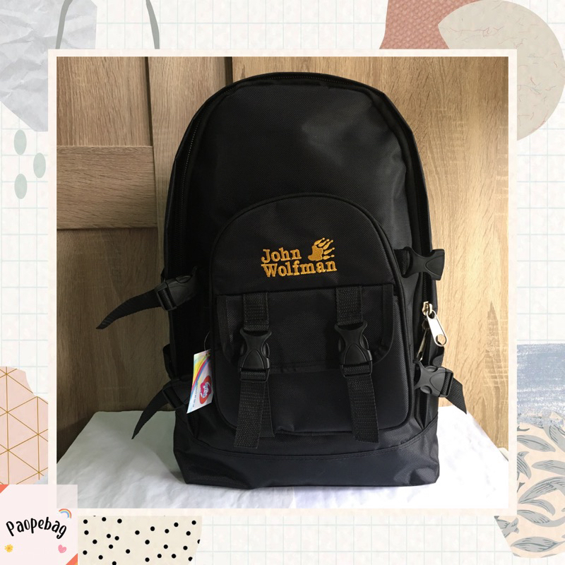 กระเป๋าเป้ John Wolfman backpack กระเป๋าสะพายหลัง กระเป๋าเดินทาง ราคาถูก (PB12)