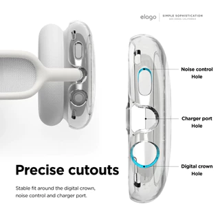 elago Hybrid Case for AirPods Max 1, 2 (เคสใส+ขอบยาง) สินค้าไม่ได้รวมหูฟัง ลิขสิทธิ์แท้จากตัวแทนจำหน่าย