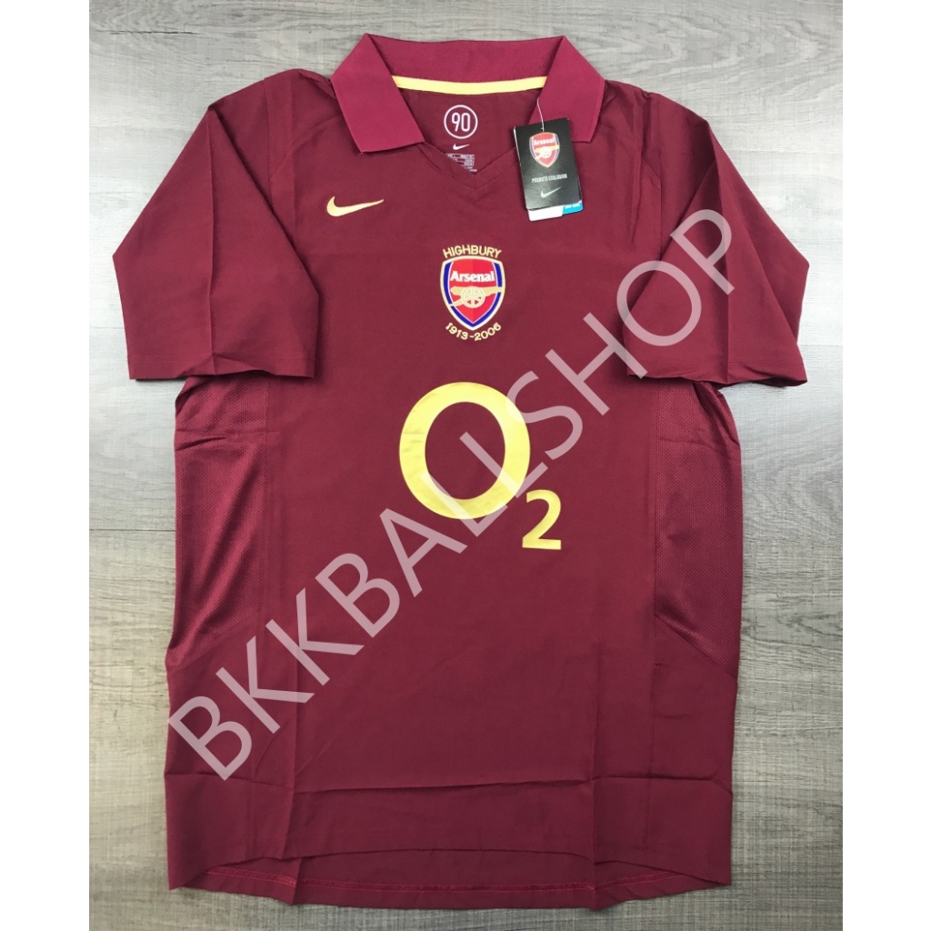 Classic - เสื้อฟุตบอล ย้อนยุค Arsenal Home อาเซน่อล เหย้า 2005/06 อำลาสนาม Highbury