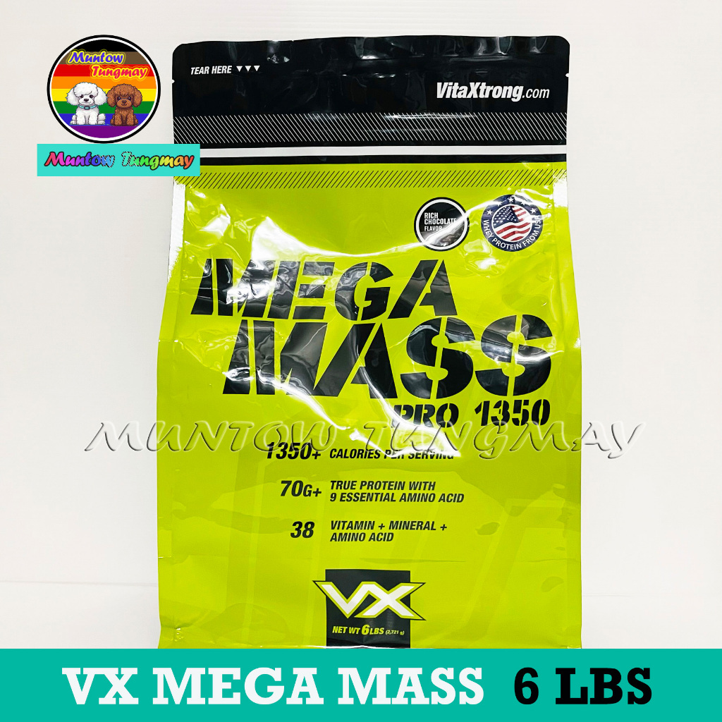ลด 314 โค้ด 20DDX327 VX VitaXtrong Mega Mass Pro 1350 6 Lbs เพิ่มน้ำหนัก เพิ่มกล้ามเนื้อ