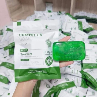 สบู่ชาริยา (ก้อนใหญ่ แบบกล่อง) สบู่ใบบัวบก CHARIYA CENTELLA SOAP ขนาด 100 กรัม