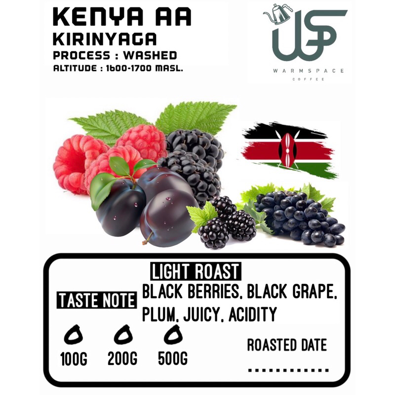 NEW!! KENYA KIRINYAGA AA TOP