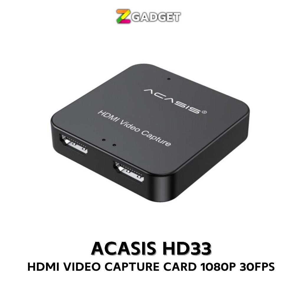 ACASIS HDMI Video Capture Card HD33 1080P แคปเจอร์การ์ด สำหรับต่อกล้อง ไลฟ์สด สตรีม แคสเกมส์