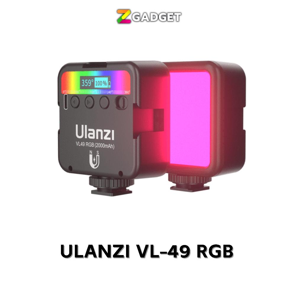 ULANZI  VL49 ไฟติดหัวกล้อง mini (RGB 360 สี) Light Rechargable มาพร้อมแบตเตอรี่ในตัว