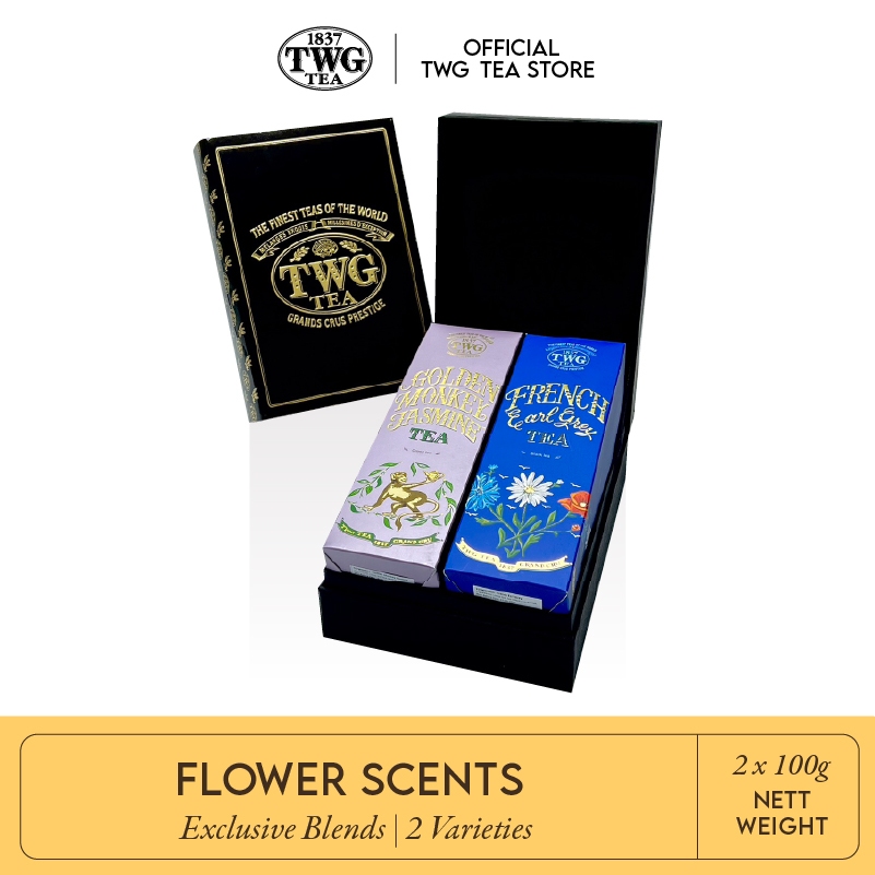 TWG TEA Flower scents haute couture style gift set (box of 2) เซ็ทชาพร้อมกล่องห่อTWG