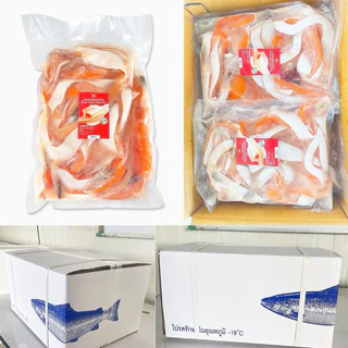 ท้องปลาแซลมอน 1Kg. (เกรดA)🧡 พร้อมส่ง 🏆ราคาดีมาก รับตรงโรงงานผลิต💥ท้องปลา แซลมอน 🚛เหมาค่าส่ง ฟรีกล่องโฟมทุกจังหวัดทั่วไทย