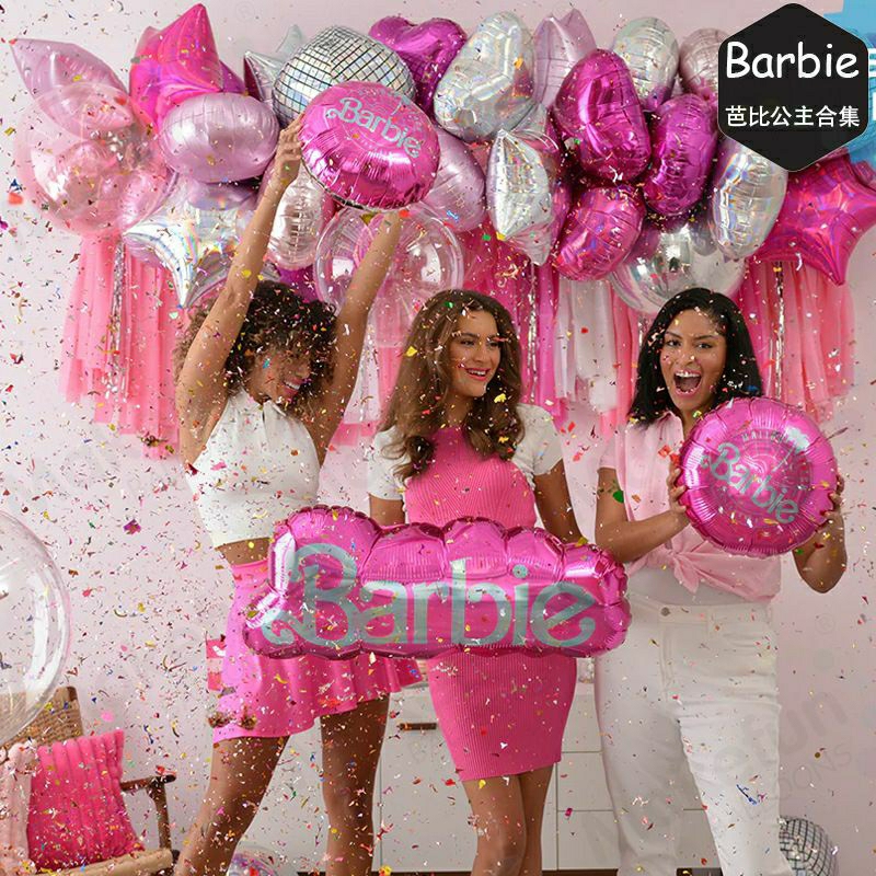 ลูกโป่งบาร์บี้ Barbie ลูกโป่งลิป ลูกโป่งปาก ลูกโป่งรองเท้า