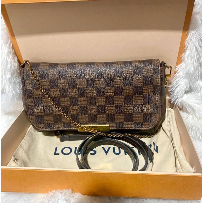 ♨️Hot price♨️Louis Vuitton Favorite Damier MMปี16แท้100%