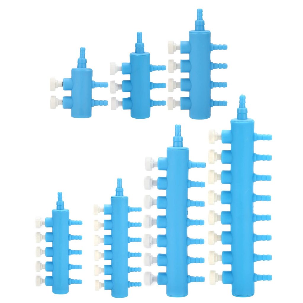 ท่อแยกลม PVC พร้อมวาล์วปรับลม ใช้ต่อกับปั๊มอ๊อกซิเจน Aquarium Air Flow Control Valve