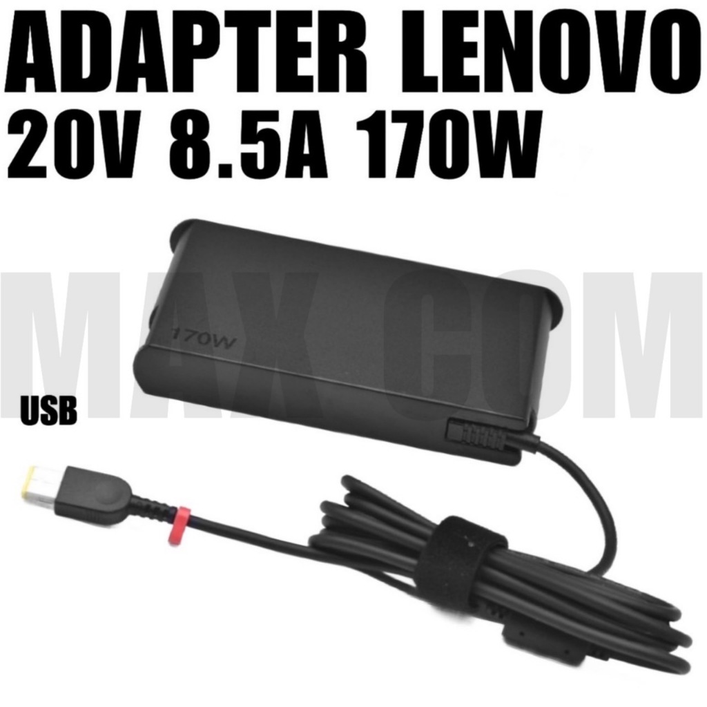 อุปกรณ์ชาร์จแล็ปท็อป Lenovo 20V 8.5A 170W หัว USB ตัวใหม่