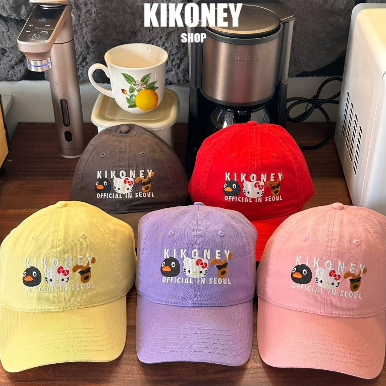 หมวกแก๊ปเบสบอลปัก KIKONEY มี 5 สี