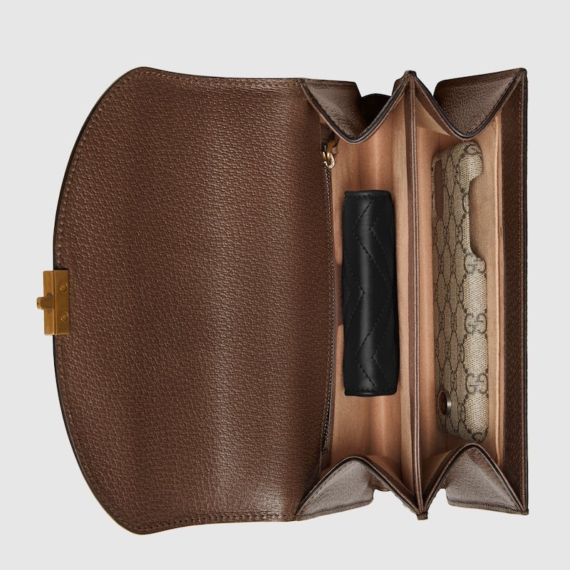 กระเป๋าสะพายกระเป๋าถือคลาสสิกสตรี gucci ใหม่จัดส่งจากฝรั่งเศส/กระเป๋า OPHIDIA SMALL TOP HANDLE BAG WITH WEB