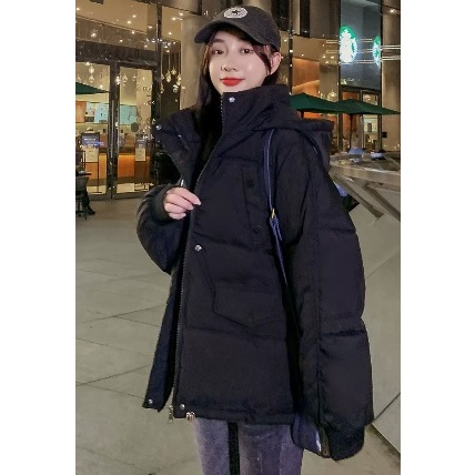 *พร้อมส่งจากไทย* ใส่อุณหภูมิติดลบกันหิมะได้ เสื้อโค้ทเกาหลีทรง oversize ผ้าหนาคุณภาพดีอุ่นมาก