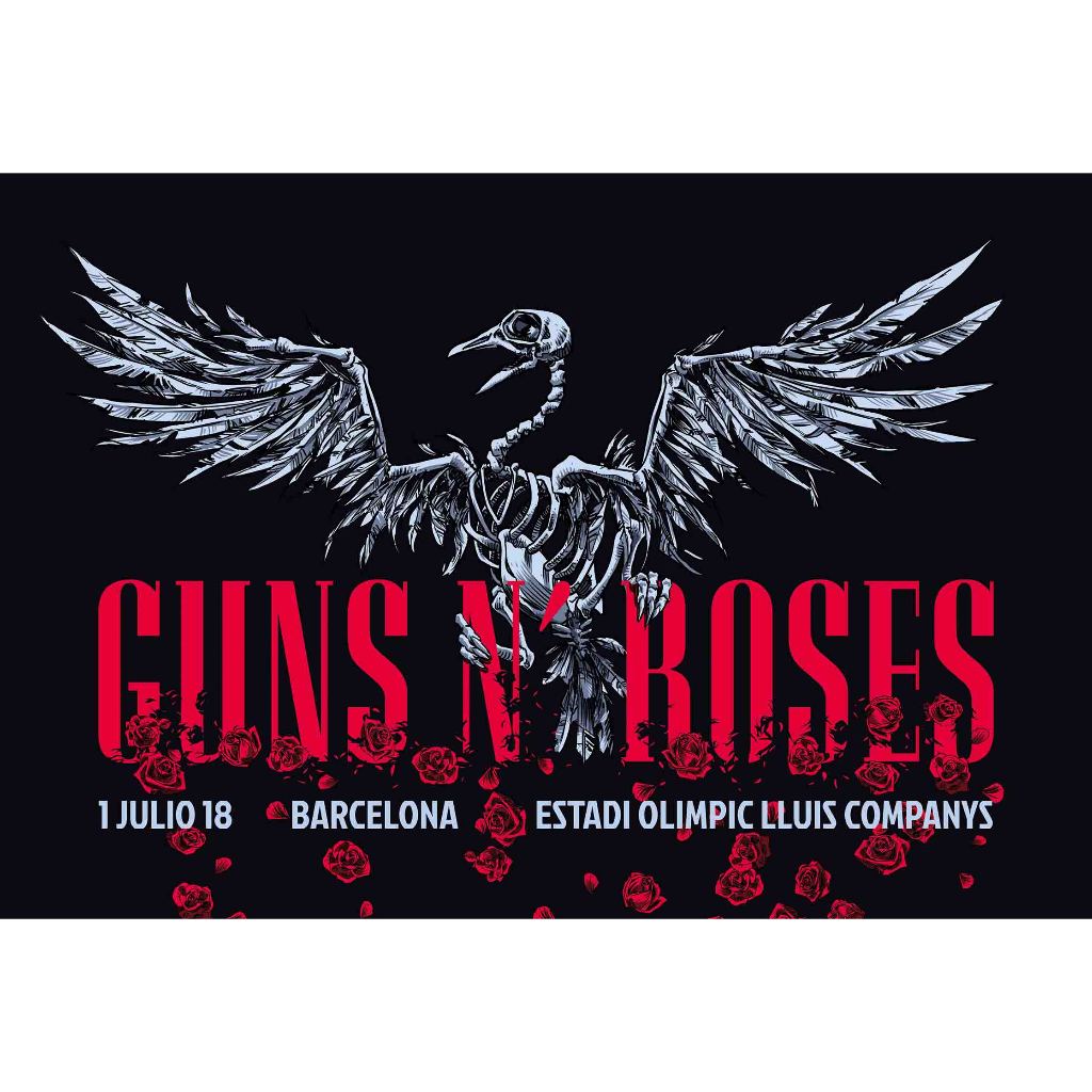 โปสเตอร์ Guns N' Roses โปสเตอร์ติดผนัง ของแต่งบ้าน วอลเปเปอร์ รูปภาพผนัง รับทำโปสเตอร์  Poster โปสเต