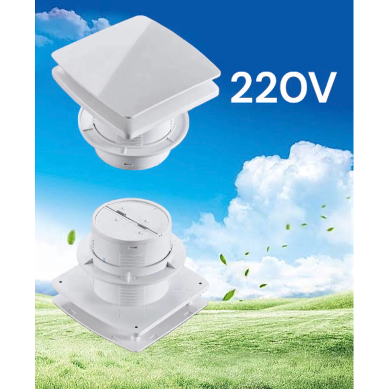 พพัดลมระบายอากาศ แบบติดพนังสี่เหลียม ขนาด 4/6 นิ้ว ราคาถูก คุณภาพดี Exhaust Fan พัดลมระบายอากาศ พัดลมดูดอากาศ