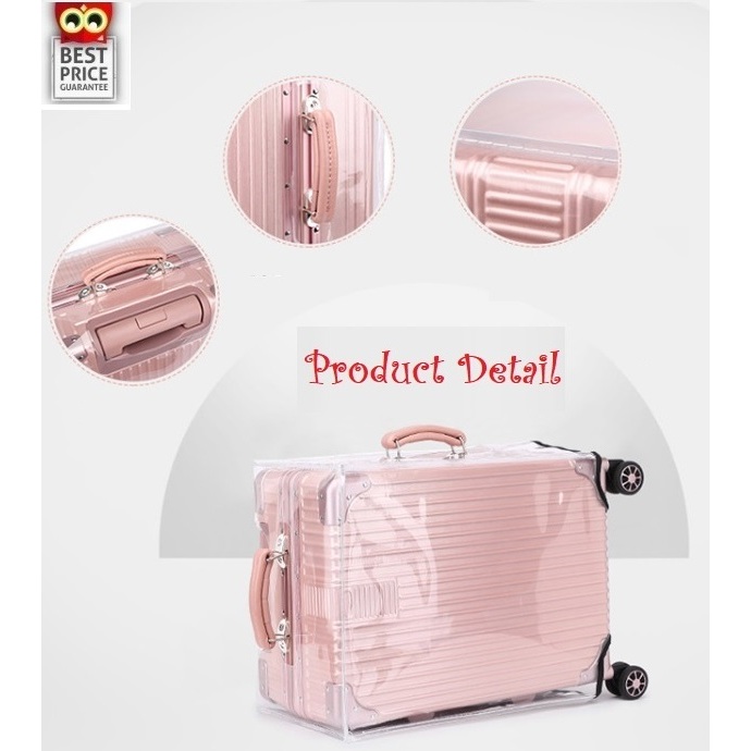 ULTRA หนาพิเศษ/ขอบใส @พลาสติกใส PVC คลุมกระเป๋าเดินทาง - PVC Luggage Cover