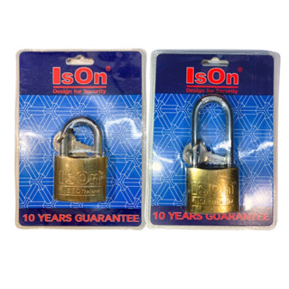 ISON กุญแจสปริง สีทอง ไส้ทองเหลืองแท้ มีให้เลือกหลายขนาด (ห่…