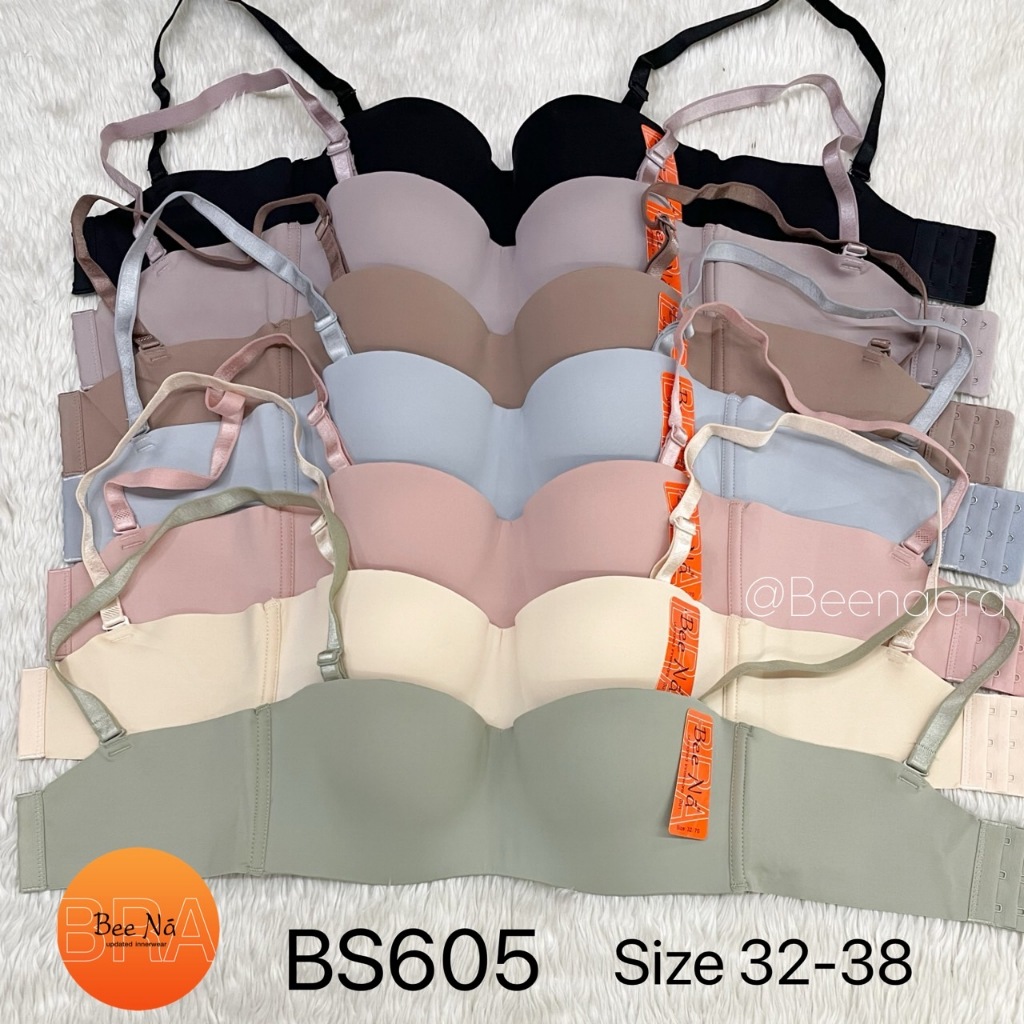 Beena บรา 2in1 บราเกาะอกไร้ขอบ เกาะอยู่แบบตัวไม่แหนม  BS605