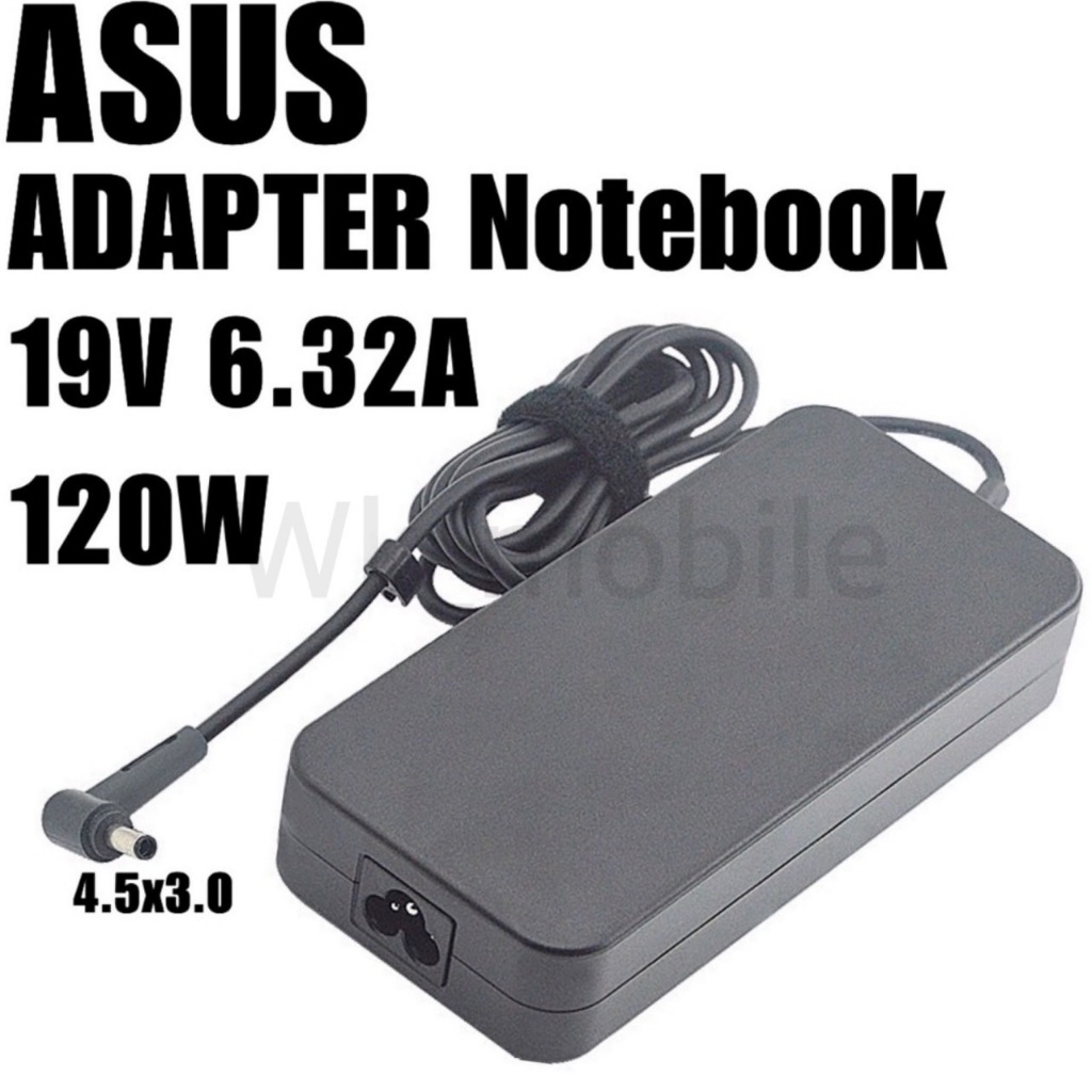 Asus19v 6.32a 4.5 3.0 120w อแดปเตอร์ เอซุส